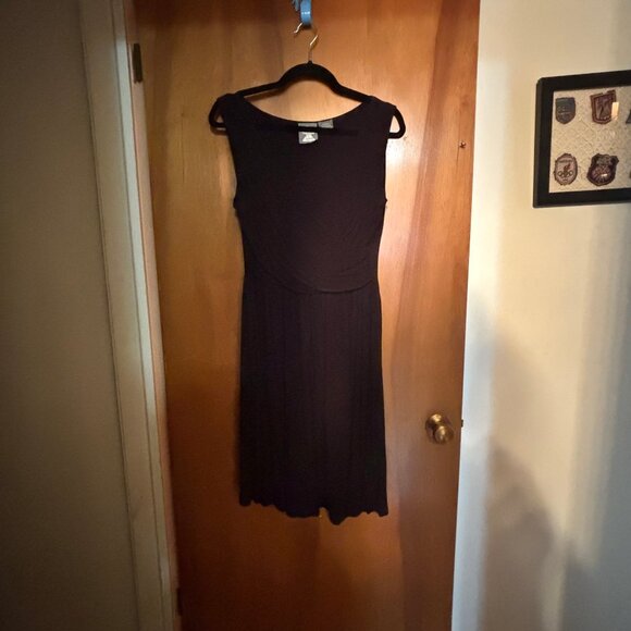 Anthropologie Girls of Savoy Black Elementary Wrap Dress Size M - Picture 1 of 8